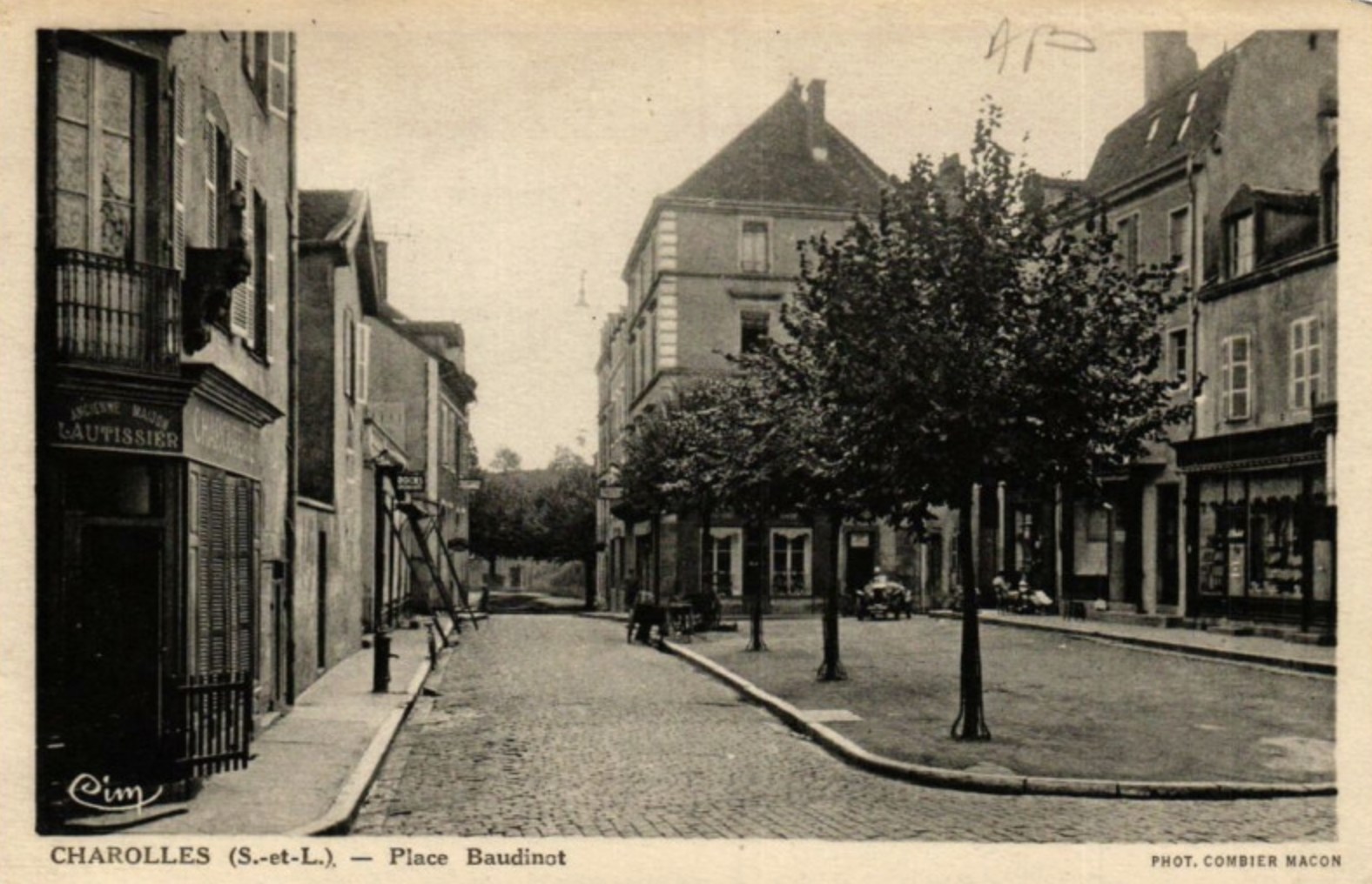 carte postale charolles baudinot