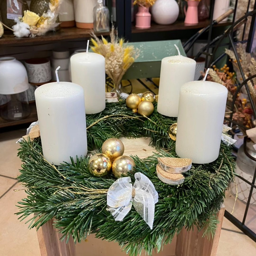 couronne fleur noel charolles